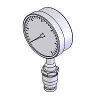 Manometer mit Druckmittler für Homogenisiermaschinen