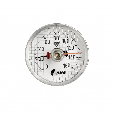 Bimetallthermometer, NG63, 0+120°C, Schleppzeiger
