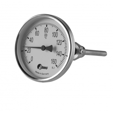 Bimetallthermometer,Kl1,CrNi, NG100,-30+50°C/100mm,r,SR