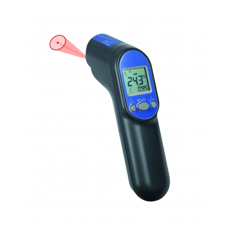 Infrarotthermometer bis +500 Grad C, D:S/12:1, Kreisform-Ziel-Laser