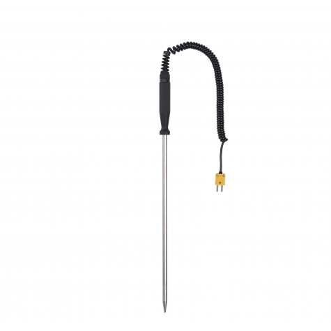 Robuster Einsstechfühler 300 x 8 mm, schnellansprechend, für Typ K