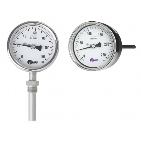 Gasdruckthermometer, CrNi, NG100, 0 +400°C/100mm,r