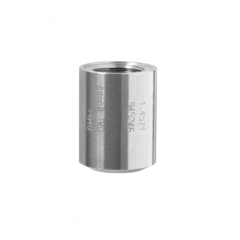 Schweissmuffe CrNi, Vollmaterial gedreht, Dichtflaeche, 40mm, G3/4