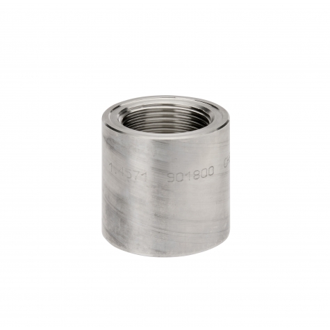 Schweissmuffe CrNi, Vollmaterial gedreht, 50mm, G1