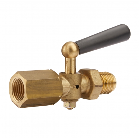 Manometer Absperrhahn DIN 16262 Ms/Ms, SpMu-Zapfen