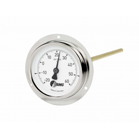 Bimetallthermometer, St/Ms, NG63/-20+60°C/100mm/Lu-HBR
