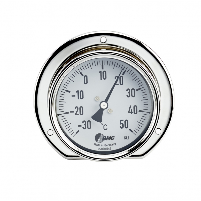 Typ 31, Gasdruck-Thermometer NG100, komplett Edelstahl, Anschluss