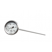 Bimetallthermometer,CrNi,NG63, 0+250°C/400x6mm,Boe,r,Silikonöl