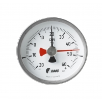 Bimetallthermometer, NG63, -30+50°C/100mm/Schleppzeiger