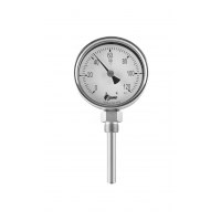 Bimetallthermometer, NG63, 0+80°C/100mm,BJR,u,SR
