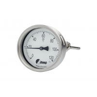 Bimetallthermometer, NG100, -30 +50°C/100mm,BJR,r,SR