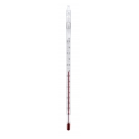 Laborthermometer, geeicht, bis 50 Grad C, Teilung 0,5°C, mit Eichschein und Eichmarke