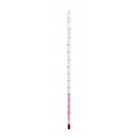 Laborthermometer, kalibriert, bis 50 Grad C, eichfähig, Teilung 0,1°C