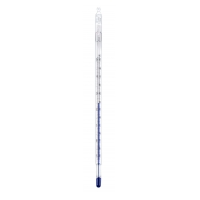 Laborthermometer, kalibriert, bis 50 Grad C, amtlicher Kalibrierschein, 5 Prüfpunkte 