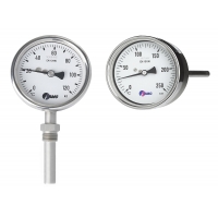 Gasdruckthermometer, CrNi, NG63, 0 bis+120°C/100mm,u