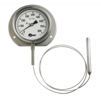 Gasdruckthermometer, CrNi/Cr/Ni, NG 63, 0+200°C,1m, HBR