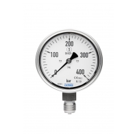 Sicherheitsmanometer,Kl.1,Edelstahl,NG 100 mm,0 +10 bar,G1-2