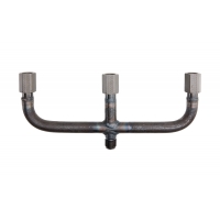 Verteiler, Stahl P235GH, Zapfen P250GH, G1/2B, Abstand 150 mm