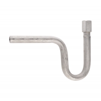 Wassersackrohr Edelstahl, U-Form, hue, SpMu-Anschweißende ohne Fase