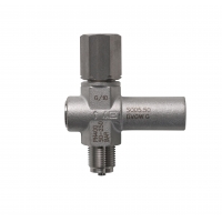 Überdruckschutzvorrichtung, MsSt, PN400, 20...60 bar, Spannmuffe x Zapfen G1/2