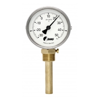 Bimetallthermometer, St/Ms, NG63/ -30 +50°C / 100mm, u